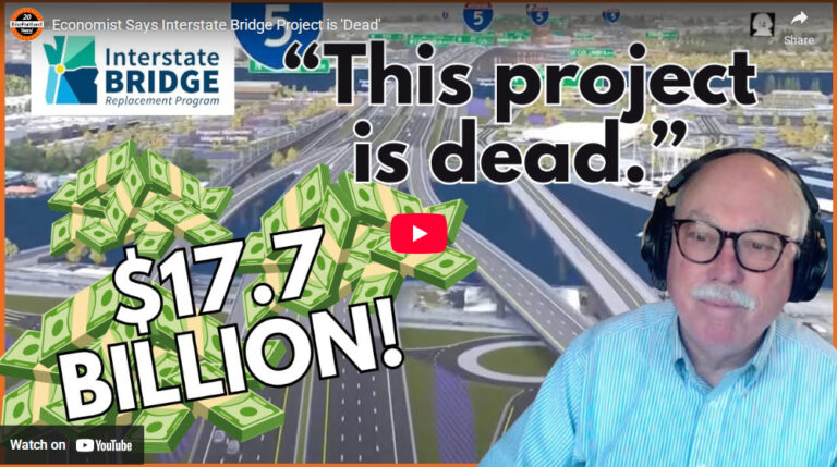 Video: Joe Cortright says massive new cost estimate means I-5 Bridge project is “dead”